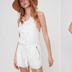 Wilfred White Jumpsuit Adjustable Straps